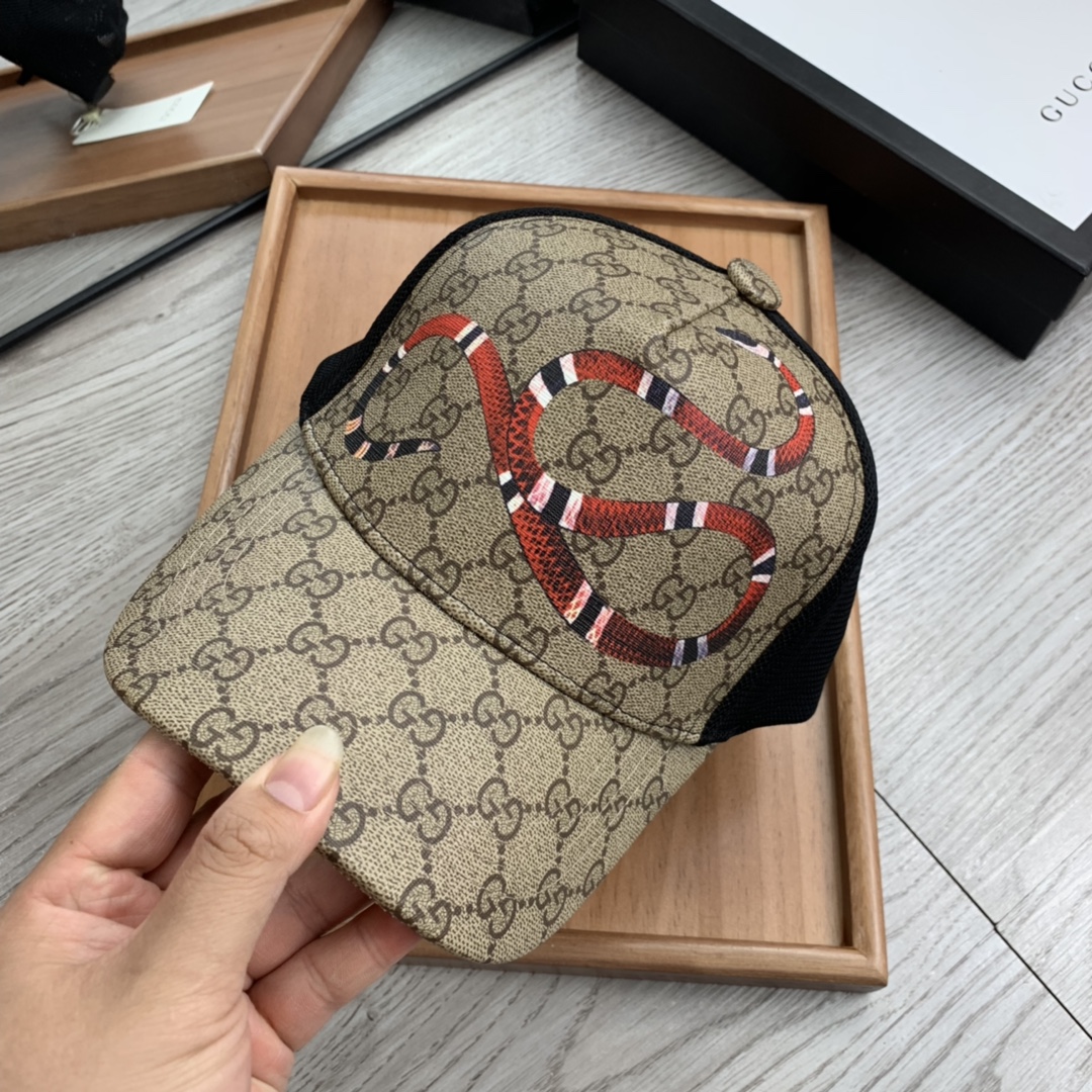 Gucci Canvas Baseball Cap Beige - Soul Replicas