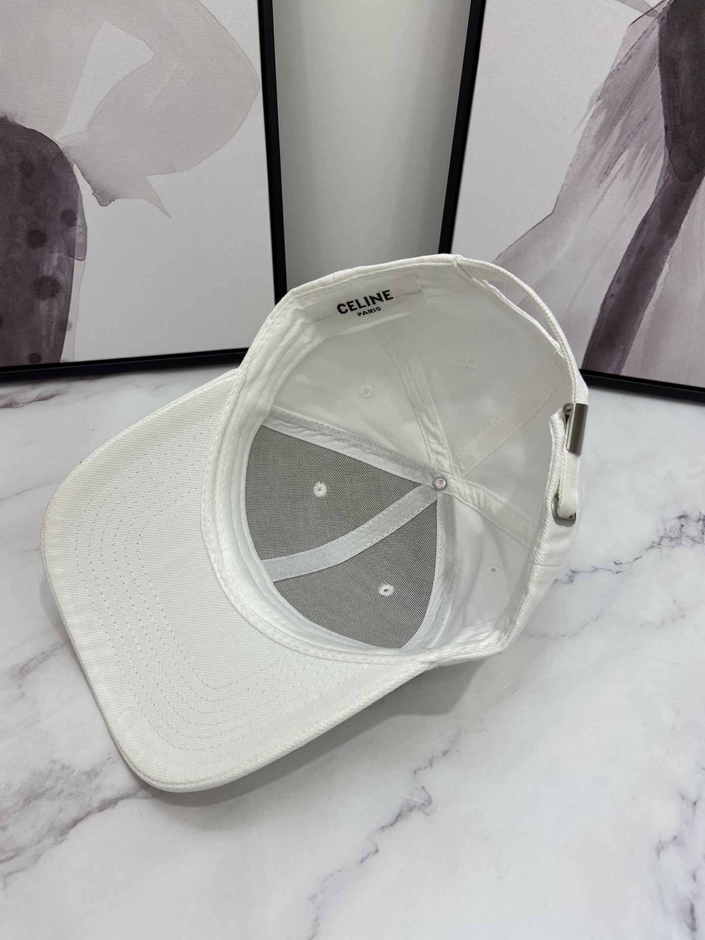 Celine Baseball Cap White Celine Cap - Soul Replicas
