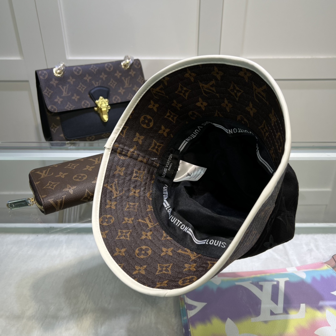 Louis Vuitton Illusion Denim Monogram Bucket Hat Black LV Hat - Soul Replicas