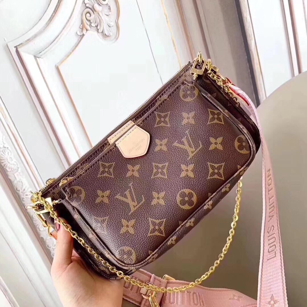 Louis Vuitton Multi Pochette Accessoires Monogram Canvas For Women. Women-s Handbags. Shoulder And Crossbody Bags 24cm LV M44840 - Soul Replicas