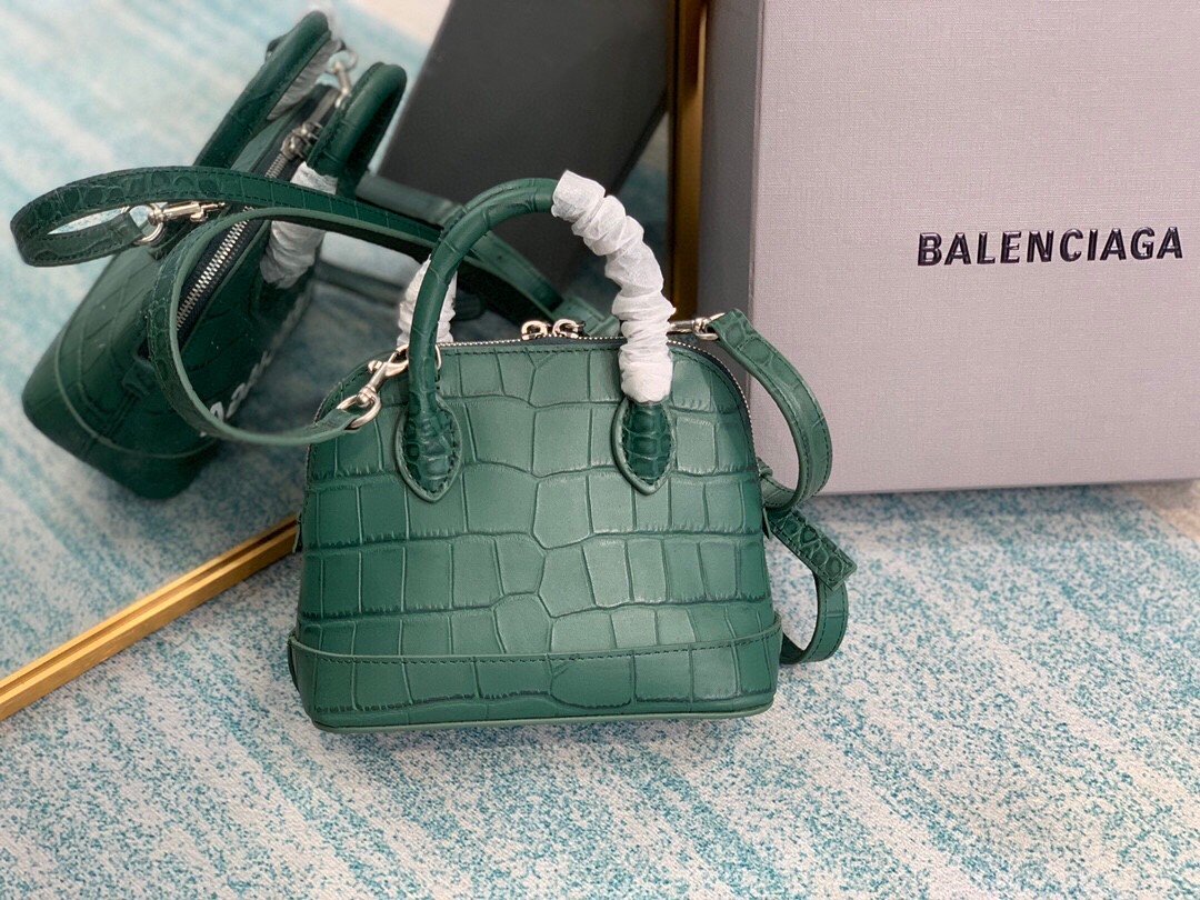 Balenciaga Ville Mini Handbag In Dark Green. For Women. Women-s Bags 4.7in/12cm - Soul Replicas