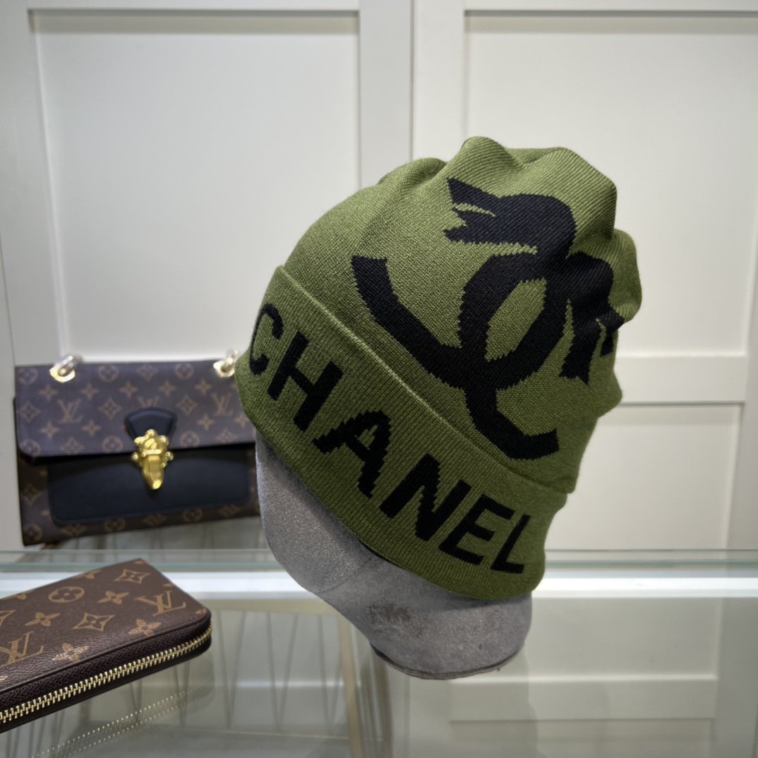 Chanel Beanie In Green - Soul Replicas