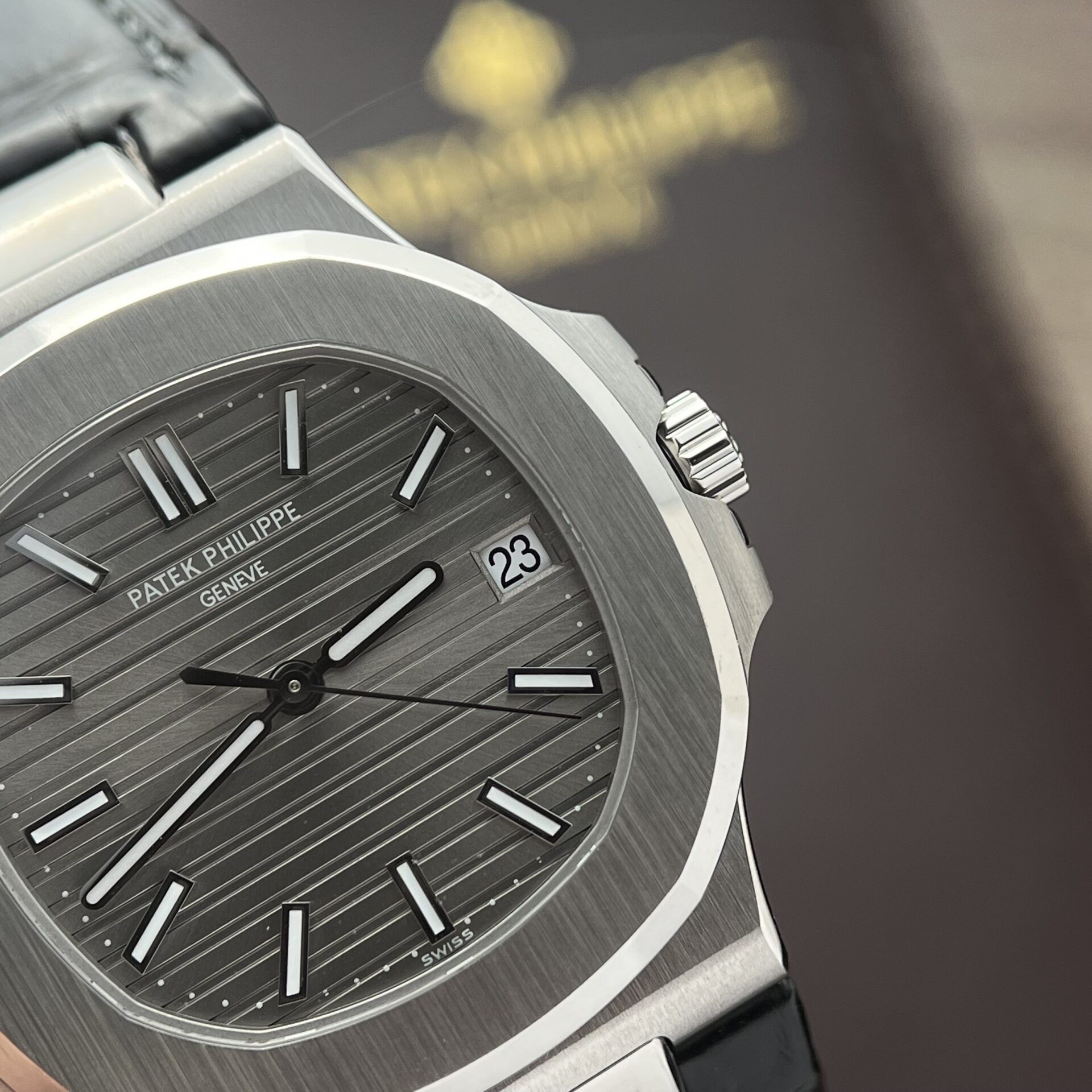 Patek Philippe Nautilus 5711 Replica Watch Gray Dial 3K 40mm - Soul Replicas