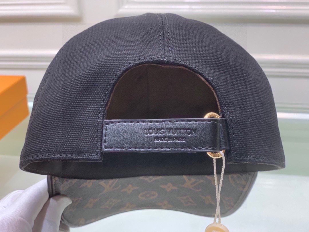 Louis Vuitton x Supreme LV Get Ready Cap Black/Brown LV Cap - Soul Replicas