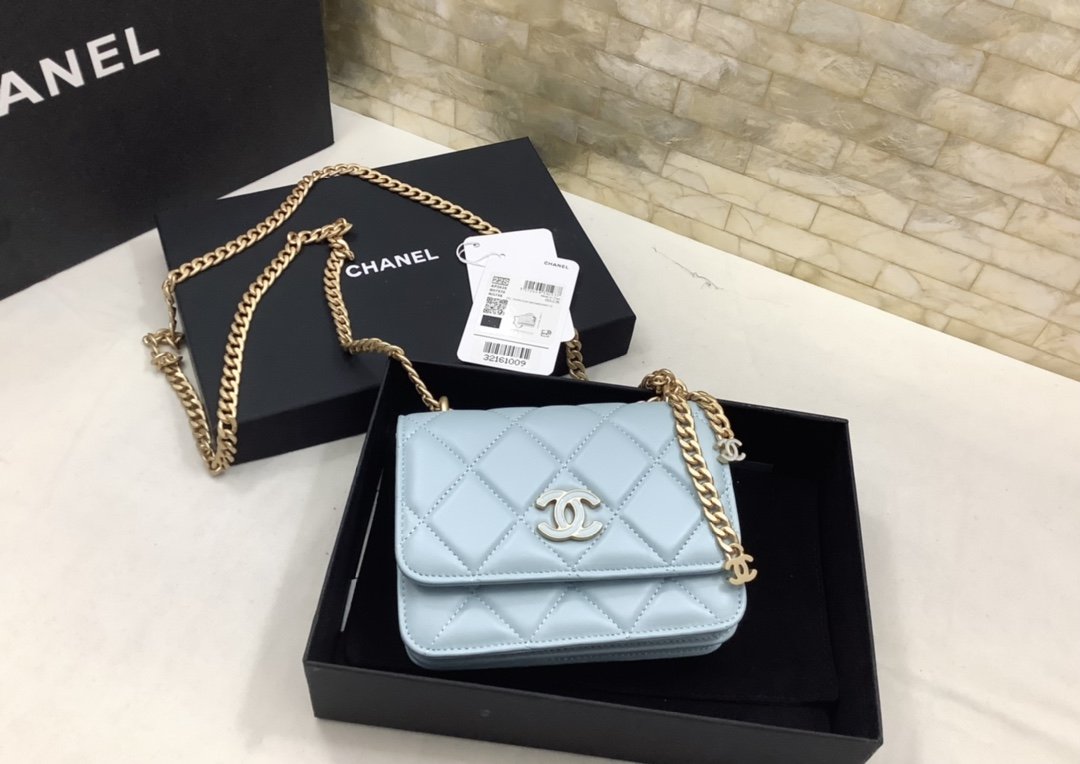ChanelSpring And Summer 22C Turquoise For Women. Women-s Bags 6.1in/15.5cm - Soul Replicas