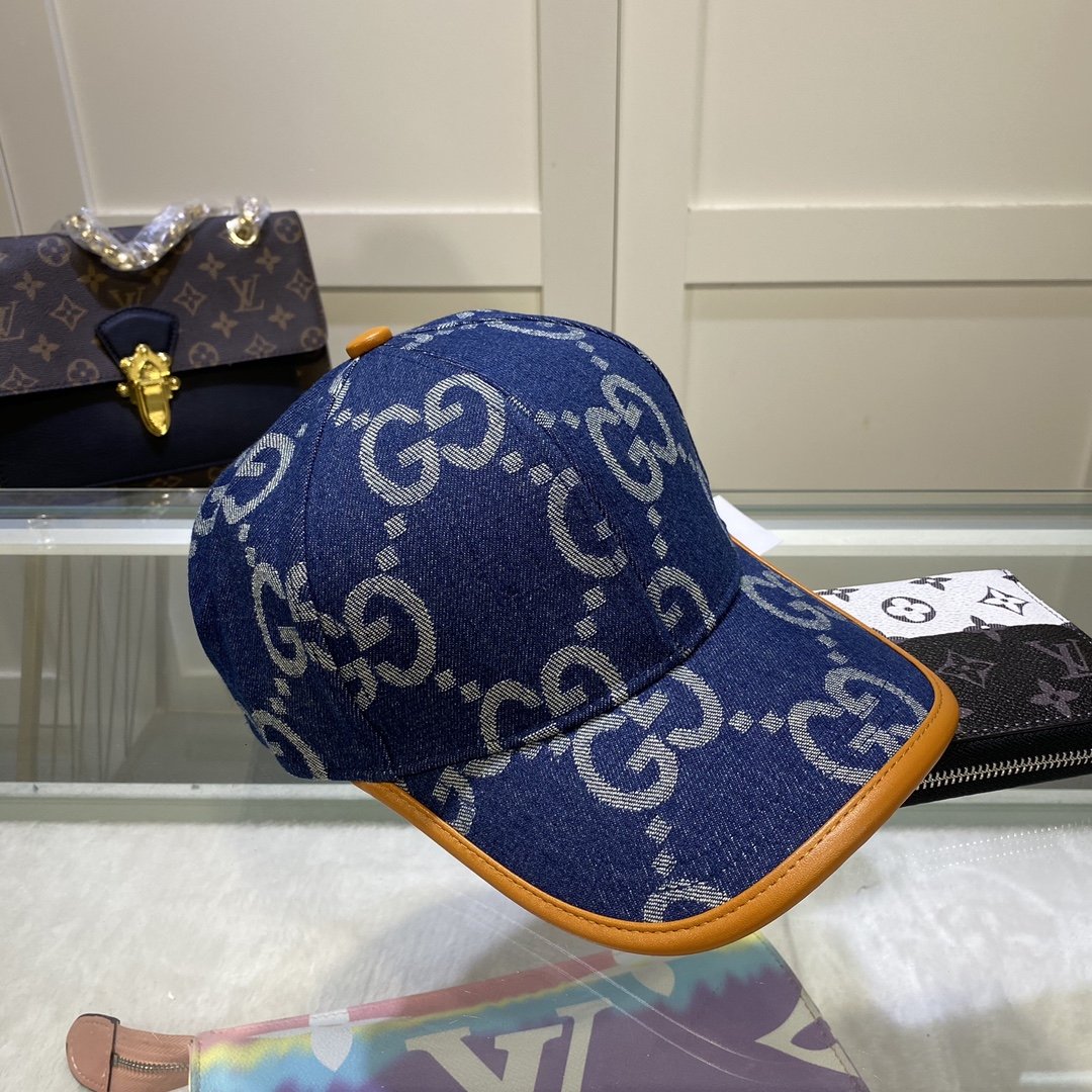 Gucci Canvas Baseball Cap Blue - Soul Replicas