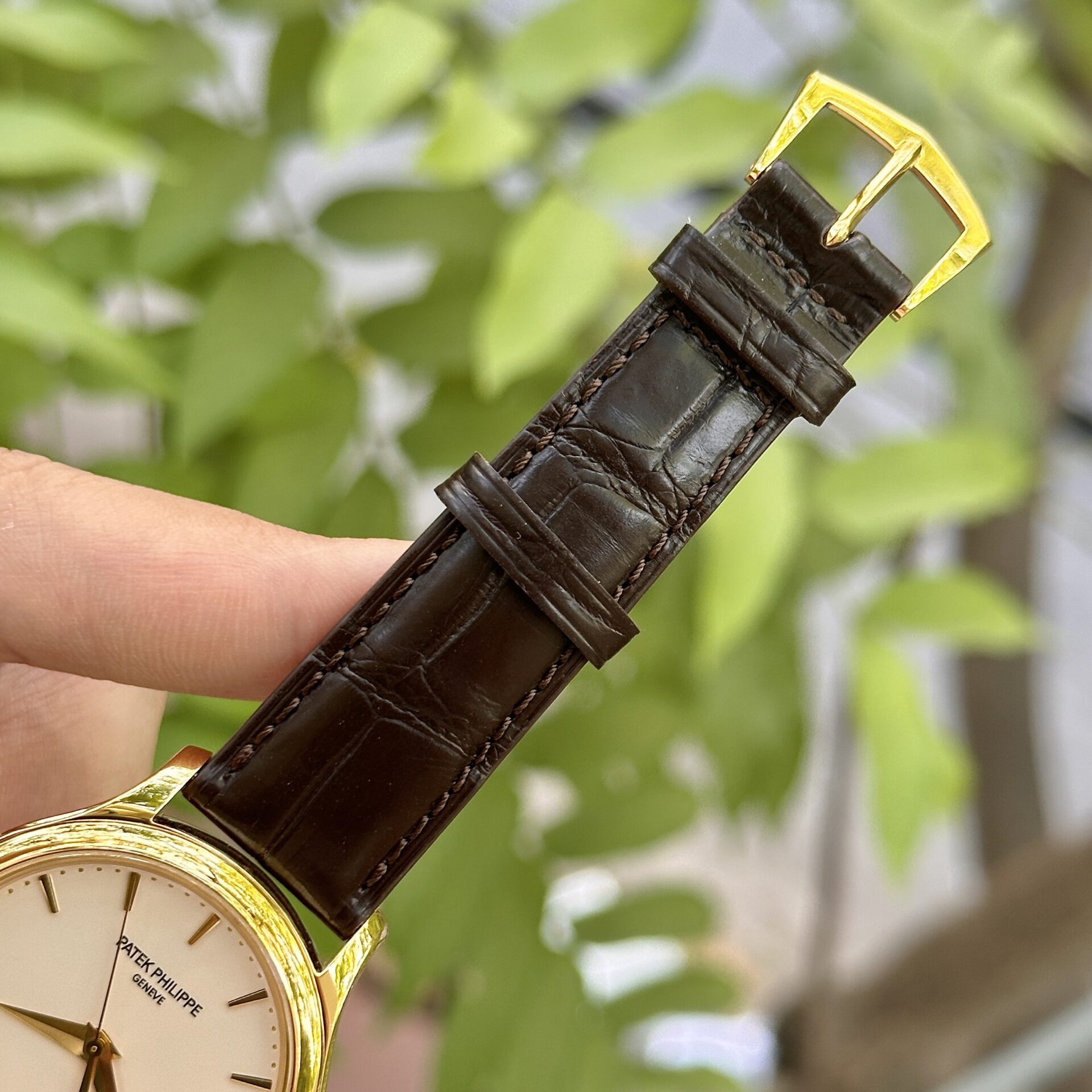 Patek Philippe Calatrava 5227J Replica Watch Leather Strap 3K Factory 39mm - Soul Replicas