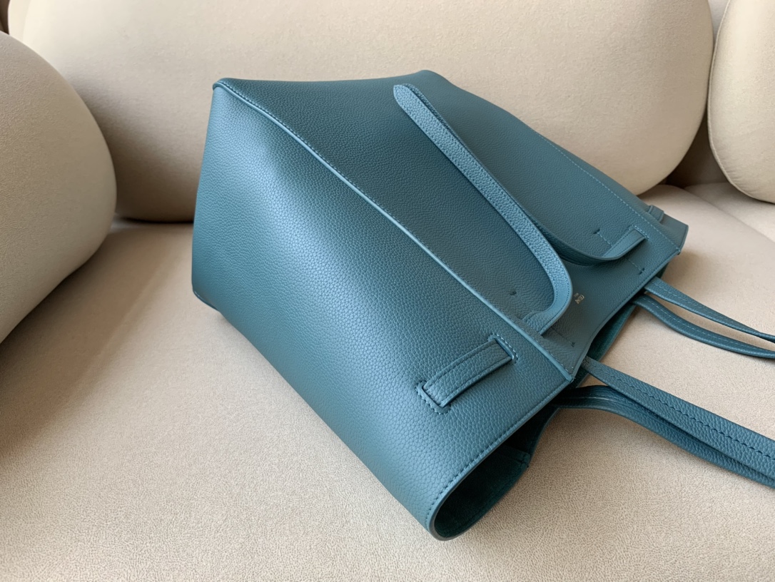 Celine Small Cabas Phantom In Soft Grained Green For Women 12in/31cm - Soul Replicas