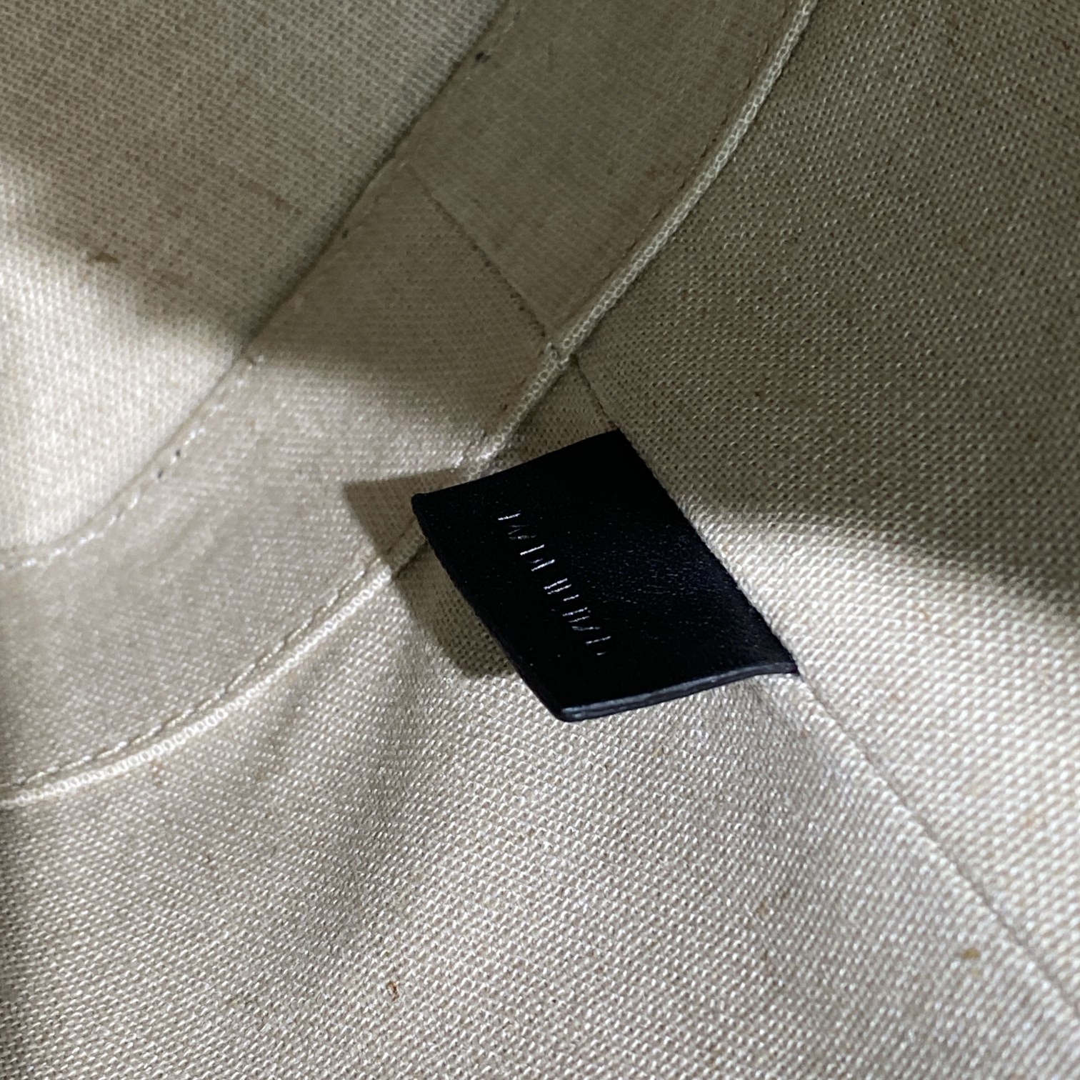 Celine Small Bucket Cuir Triomphe In Textile Beige/Black For Women 9in/22cm - Soul Replicas