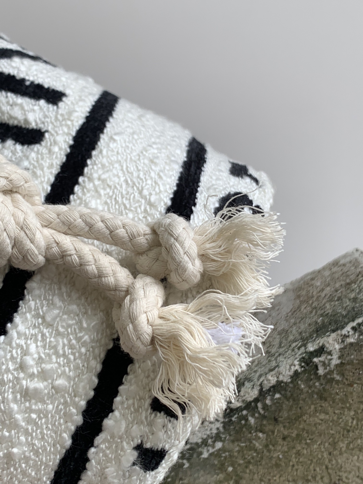 Celine Teen Drawstring In Textile With Celine All-Over White/Black For Women 7in/19cm - Soul Replicas