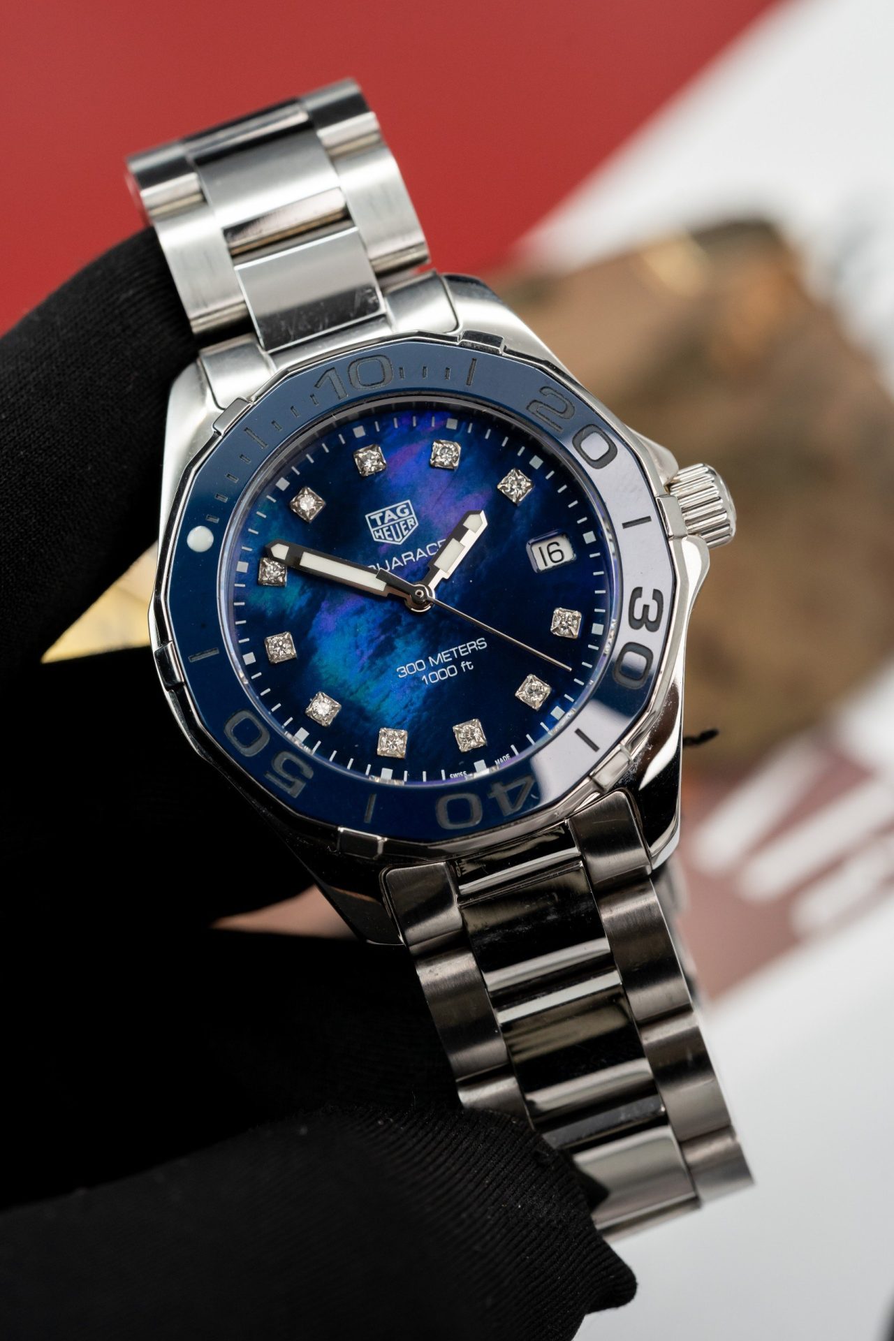 Tag Heuer Replica Watches WAY131L.BA0748 Mother Of Pearl Dial Blue 43mm - Soul Replicas