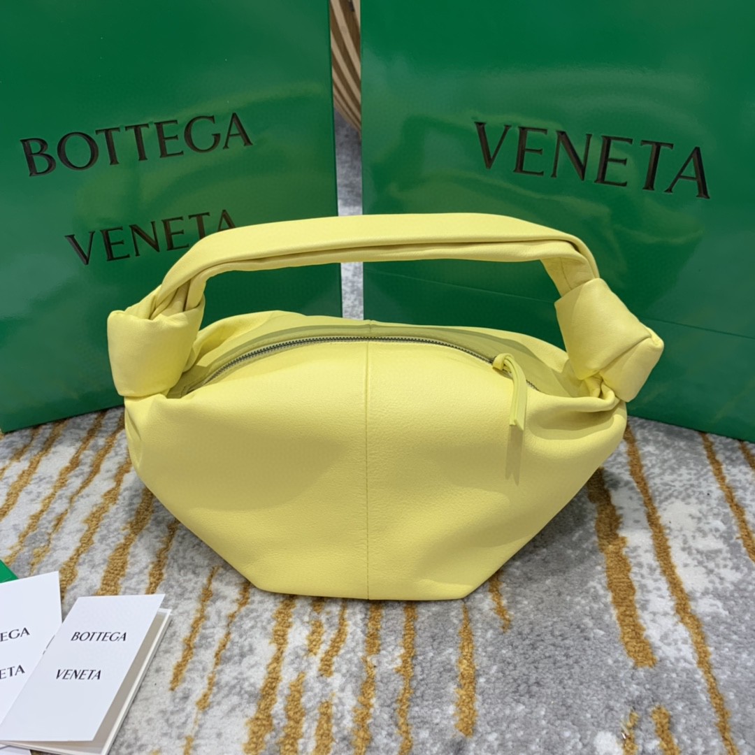 Bottega Veneta Double Knot Bag For Women 11.8in/30cm In Yellow - Soul Replicas