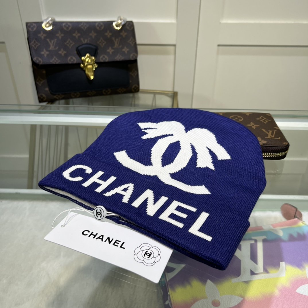 Chanel Beanie In Blue - Soul Replicas