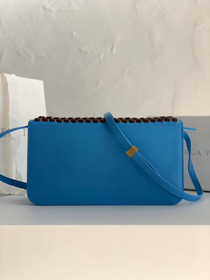 Bottega Veneta Shoulder Bag Blue. For Women. Women's Bags 11in/28cm - Soul Replicas