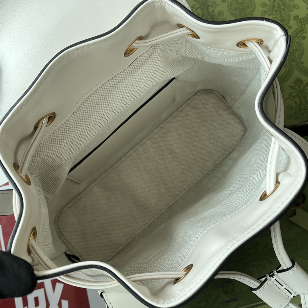 Gucci Bamboo Small Backpack White For Women. Women-s Bags 8.6in/22cm Gucci ‎‎702101 UZY0T 9022 - Soul Replicas