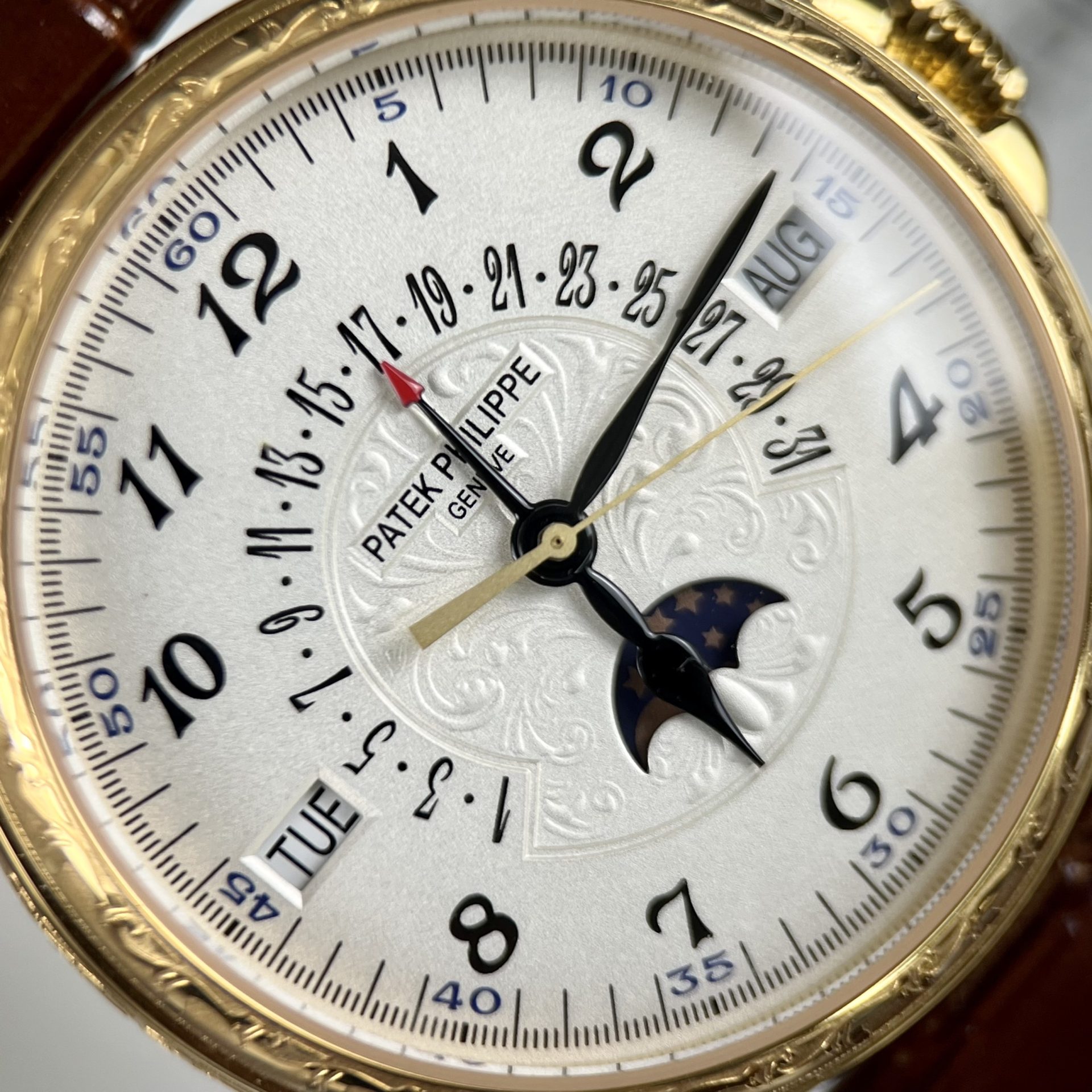 Patek Philippe Replica Watch Grand Complications 5160R Leather Strap 38mm - Soul Replicas