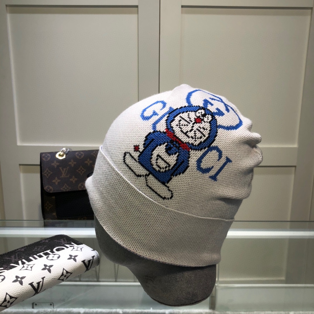 Gucci Beanie Cashmere In White - Soul Replicas