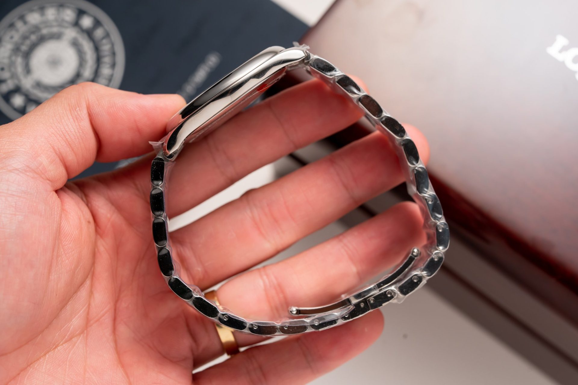 Longines Replica Watches Lyre L4.961.4.92.6 Blue Dial Metal Wire 40mm - Soul Replicas