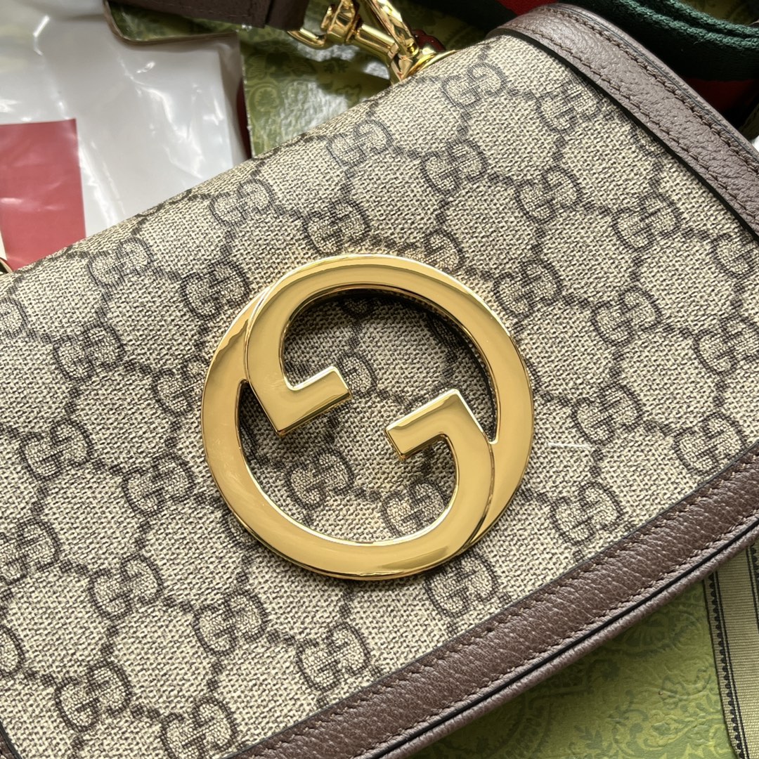 Gucci Blondie Mini Bag Brown And Beige For Women. Women-s Bags 8.7in/22cm Gucci - Soul Replicas