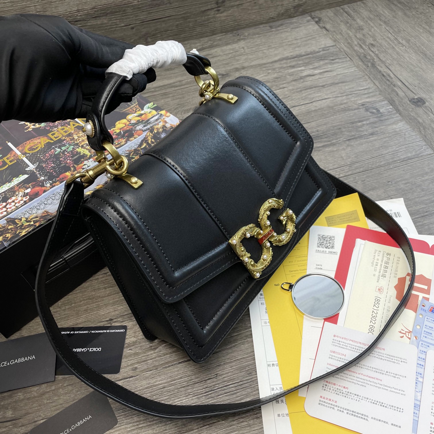 Dolce & Gabbana DG Girls Bag In Quilted Nappa Black For Women 10.6in/27cm DG - Soul Replicas