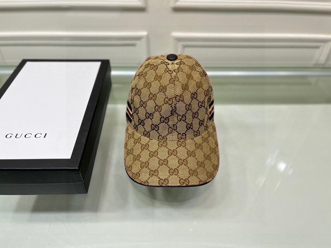 Gucci Canvas Baseball Cap Brown - Soul Replicas