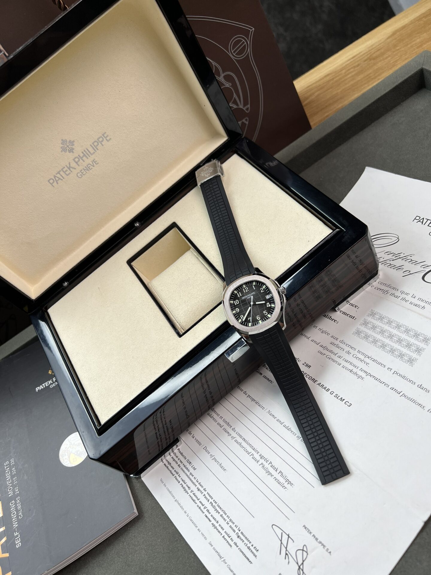 Patek Philippe Replica Watch Aquanaut 5167A Black Rubber Strap 3K Factory 40mm - Soul Replicas