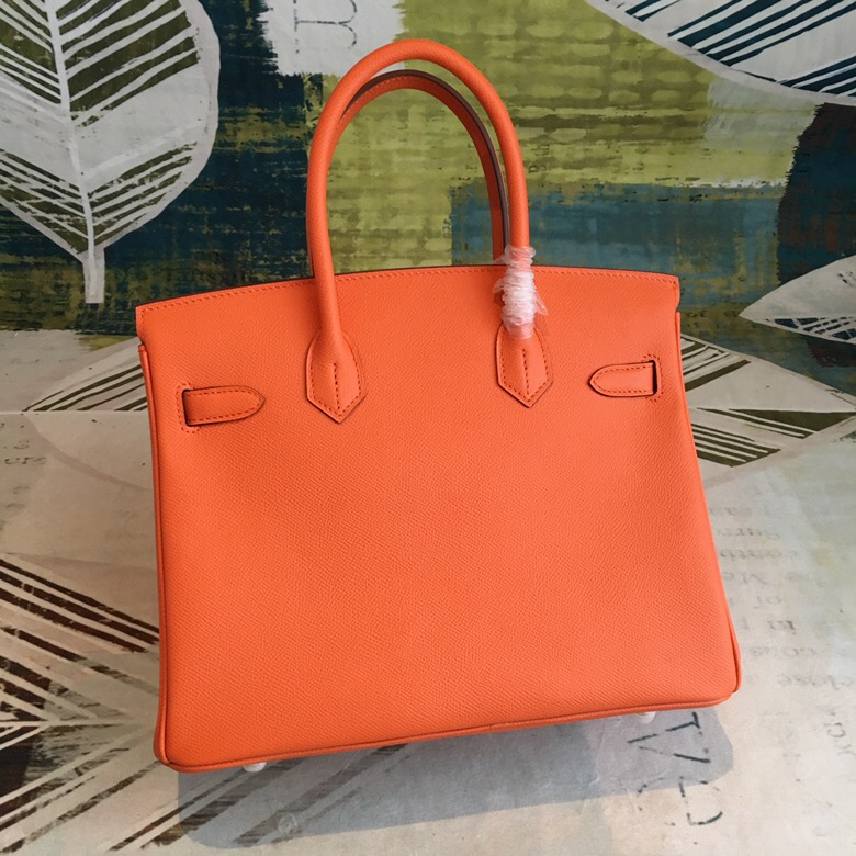 Hermes Birkin Orange For Women Gold Toned Hardware 11in/30cm - Soul Replicas