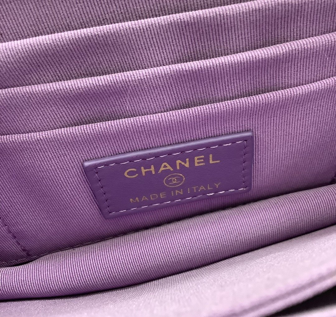 ChanelSpring And Summer 22C Violet For Women. Women-s Bags 6.1in/15.5cm - Soul Replicas