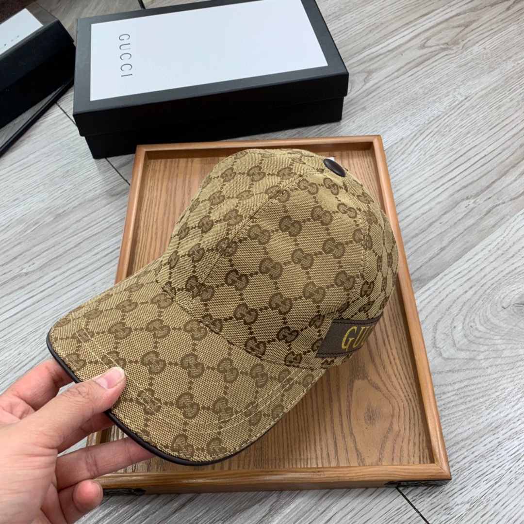 Gucci Canvas Baseball Cap Brown - Soul Replicas