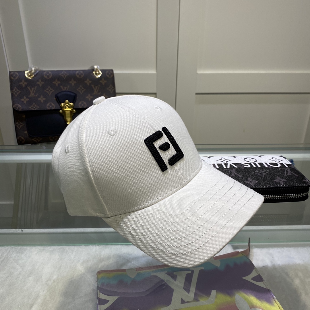 Fendi Baseball Cap White Fendi Cap - Soul Replicas