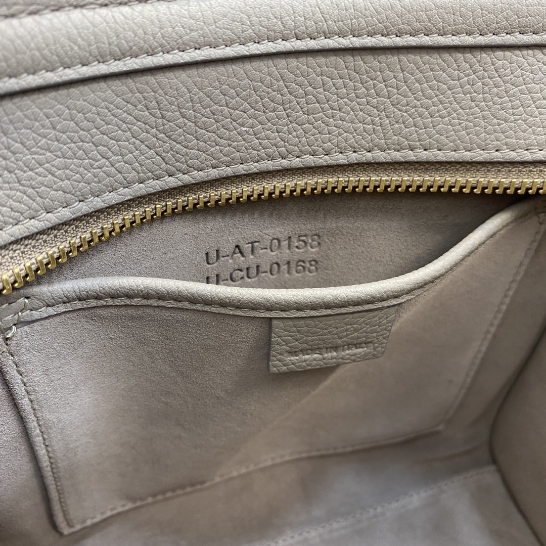 Celine Nano LuGucciage Bag In Drummed Light Brown For Women 8in/20cm 189243DRU.03UN - Soul Replicas