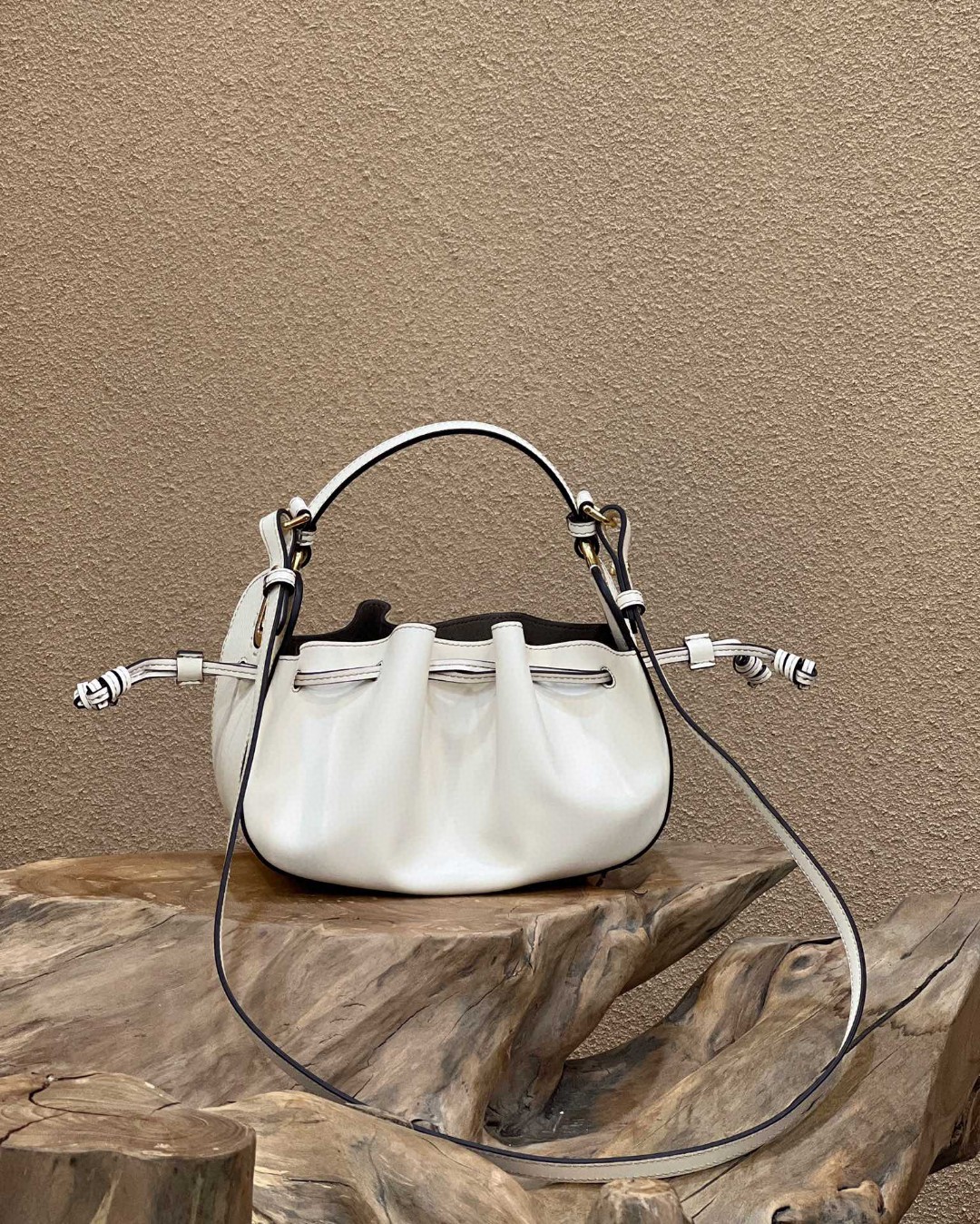 Fendi Pomodorino White Mini Bag For Woman 17cm/6.5in 8BS059AHWUF0VWM - Soul Replicas