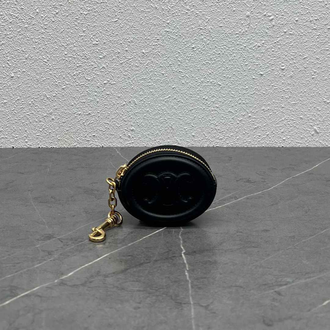 Celine Pulse Cuir Triopee With Hooks - Soft Black For Women 3in/8cm 10I863DPQ.38NO - Soul Replicas