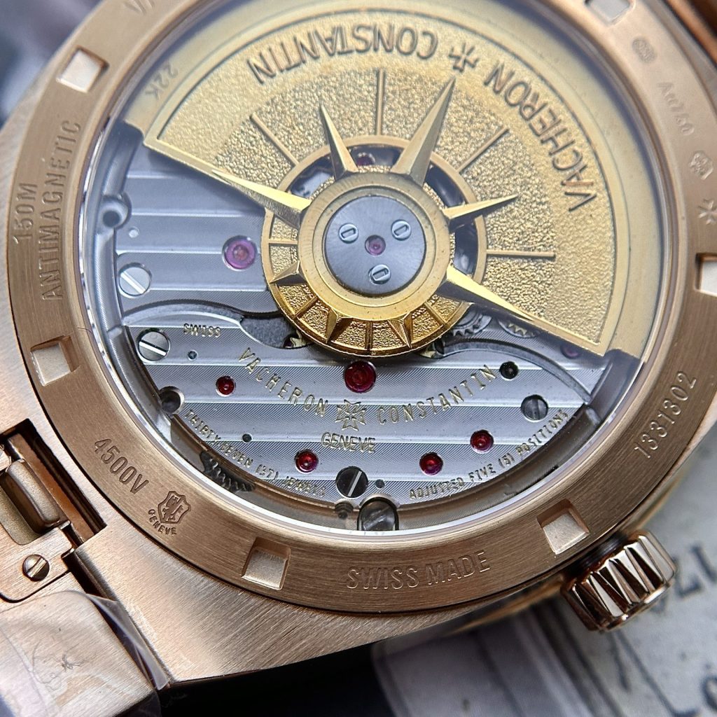 Vacheron Constantin Replica Watch Overseas 4500V Rose Gold Blue Dial PPF 41mm - Soul Replicas