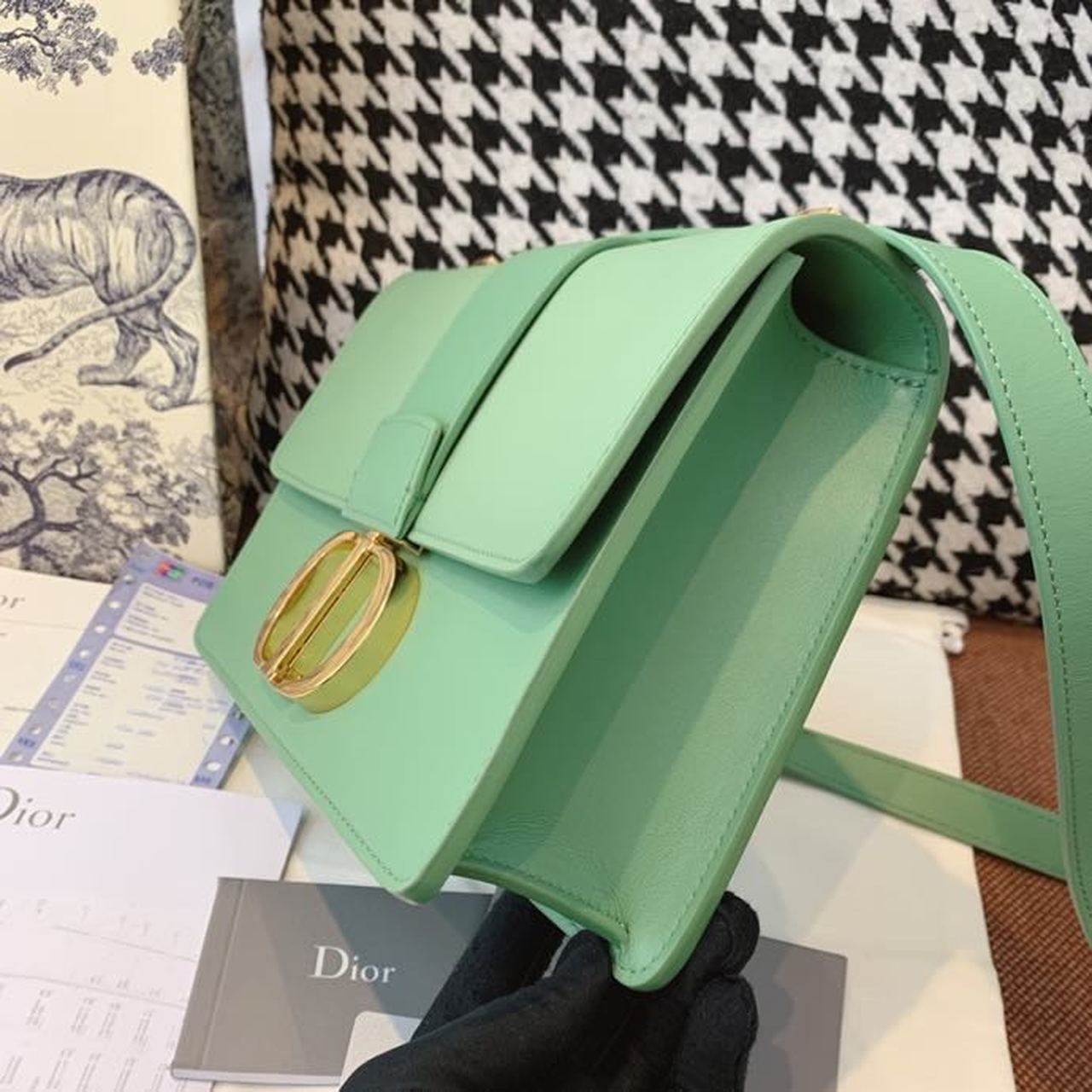 Christian Dior Medium 30 Montaigne Bag Deep Mint Green Box For Women 24cm/9in CD - Soul Replicas