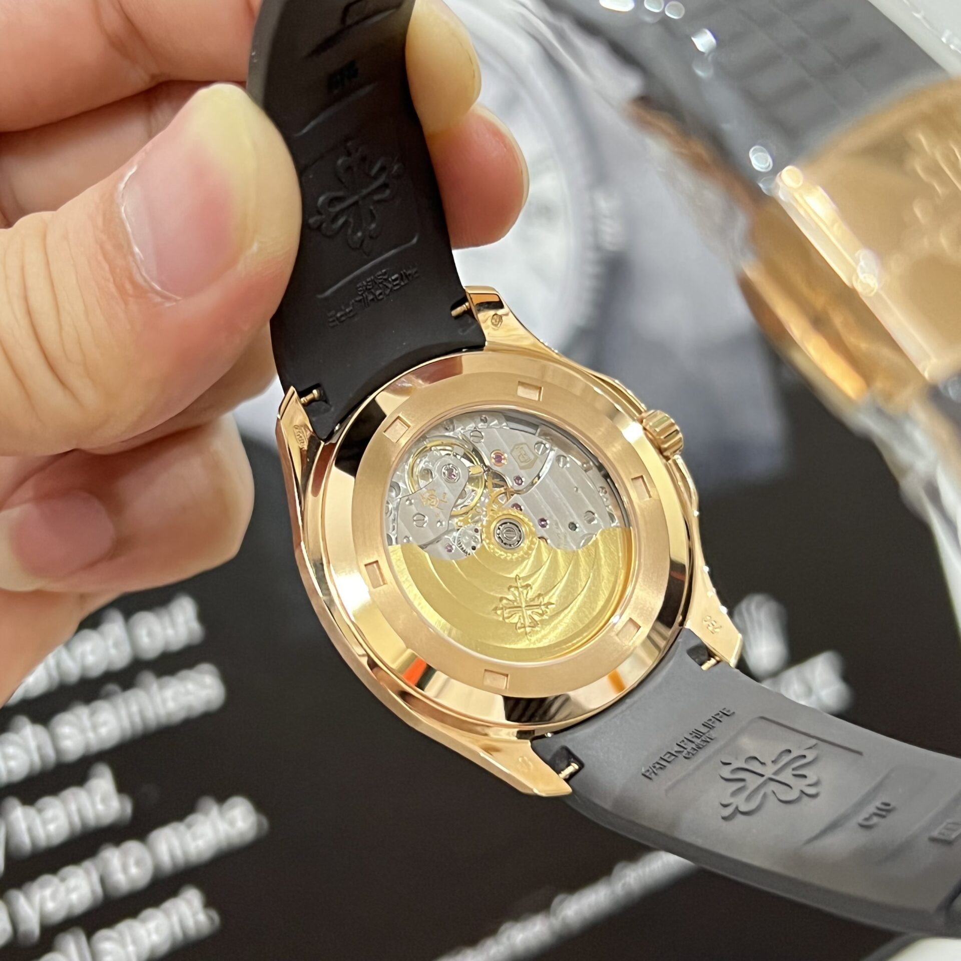 Patek Philippe Aquanaut 5167 Replica Watch Gold Wrapped Chocolate Dial 3K 40mm - Soul Replicas