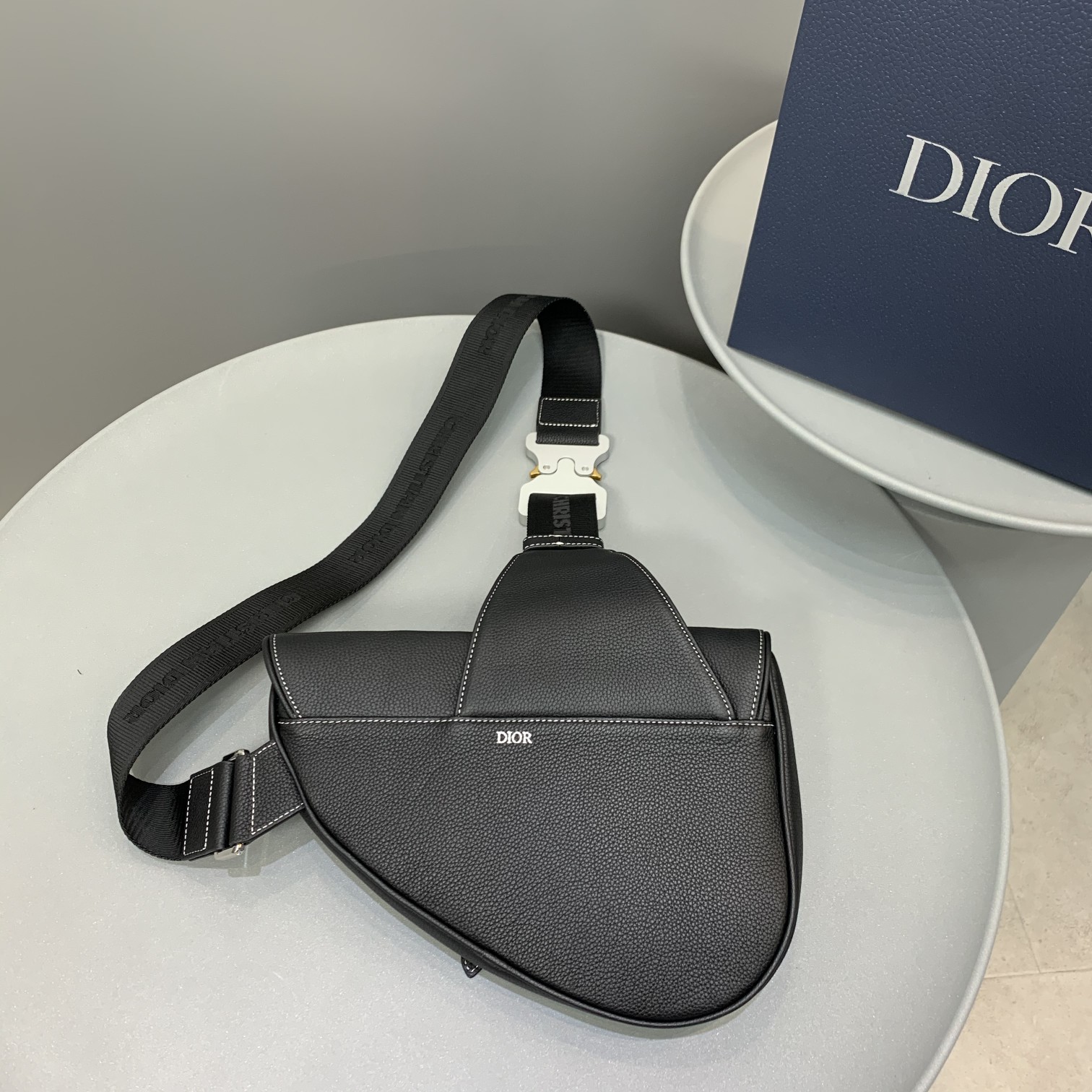 Christian Dior Saddle Bag Black For Women 10in/26cm CD - Soul Replicas