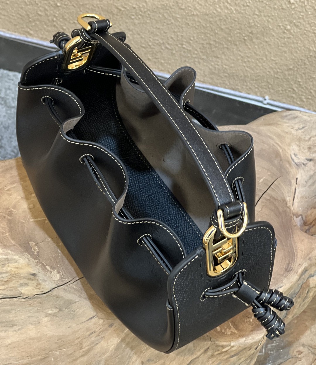 Fendi Pomodorino Black Mini Bag For Woman 17cm/6.5in - Soul Replicas