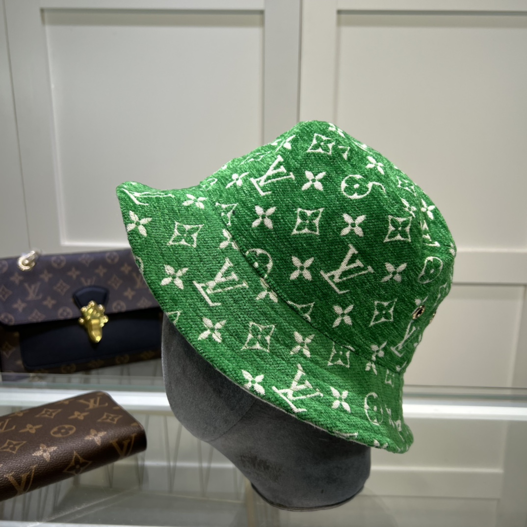 Louis Vuitton Match Bucket Hat Green LV Cap - Soul Replicas