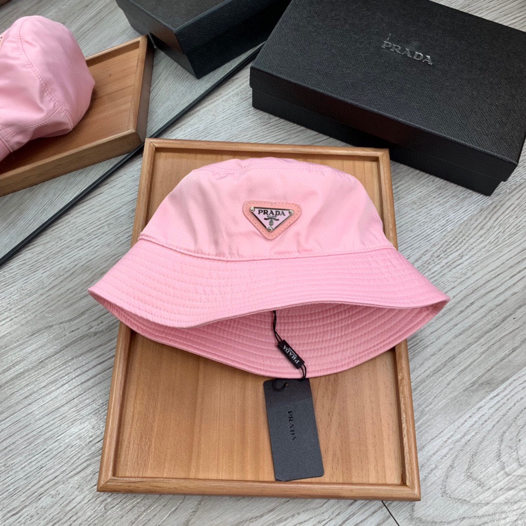 Prada Re-Nylon Bucket Hat Pink Prada Hat - Soul Replicas