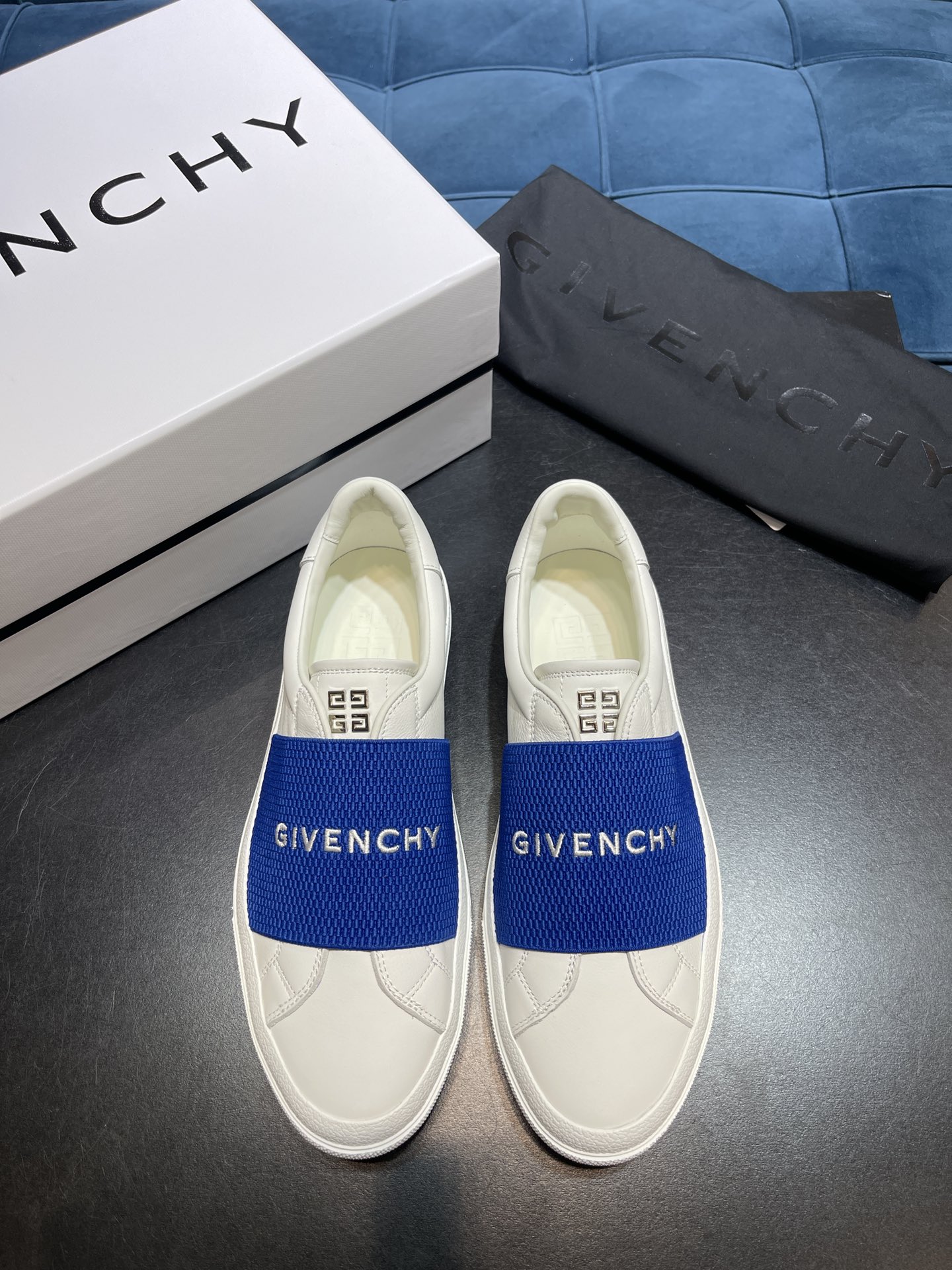 Givenchy Sneakers With Elastic Band Blue For Men GVC BH005XH14X-145 - Soul Replicas