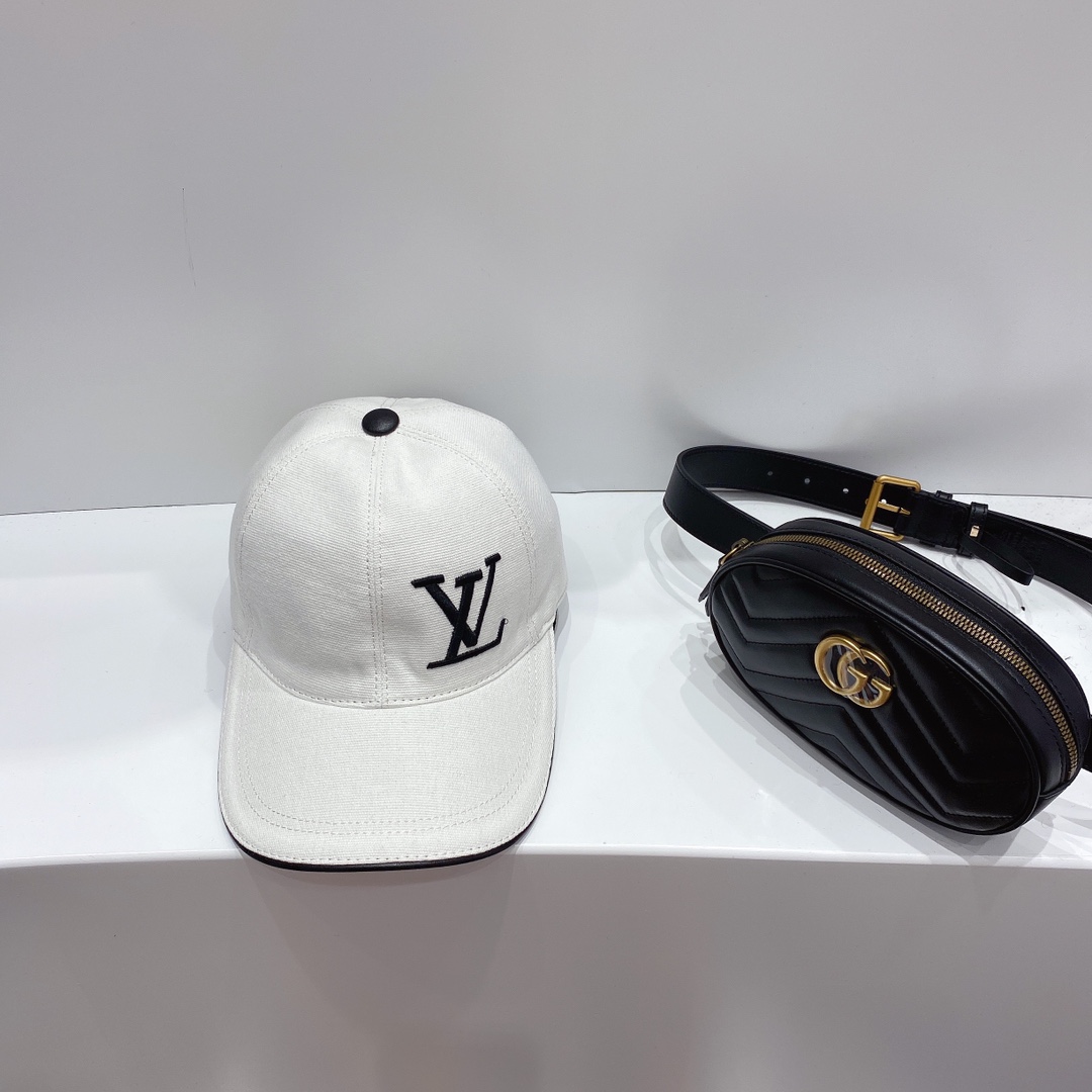 Louis Vuitton Be My Cap White LV Cap - Soul Replicas