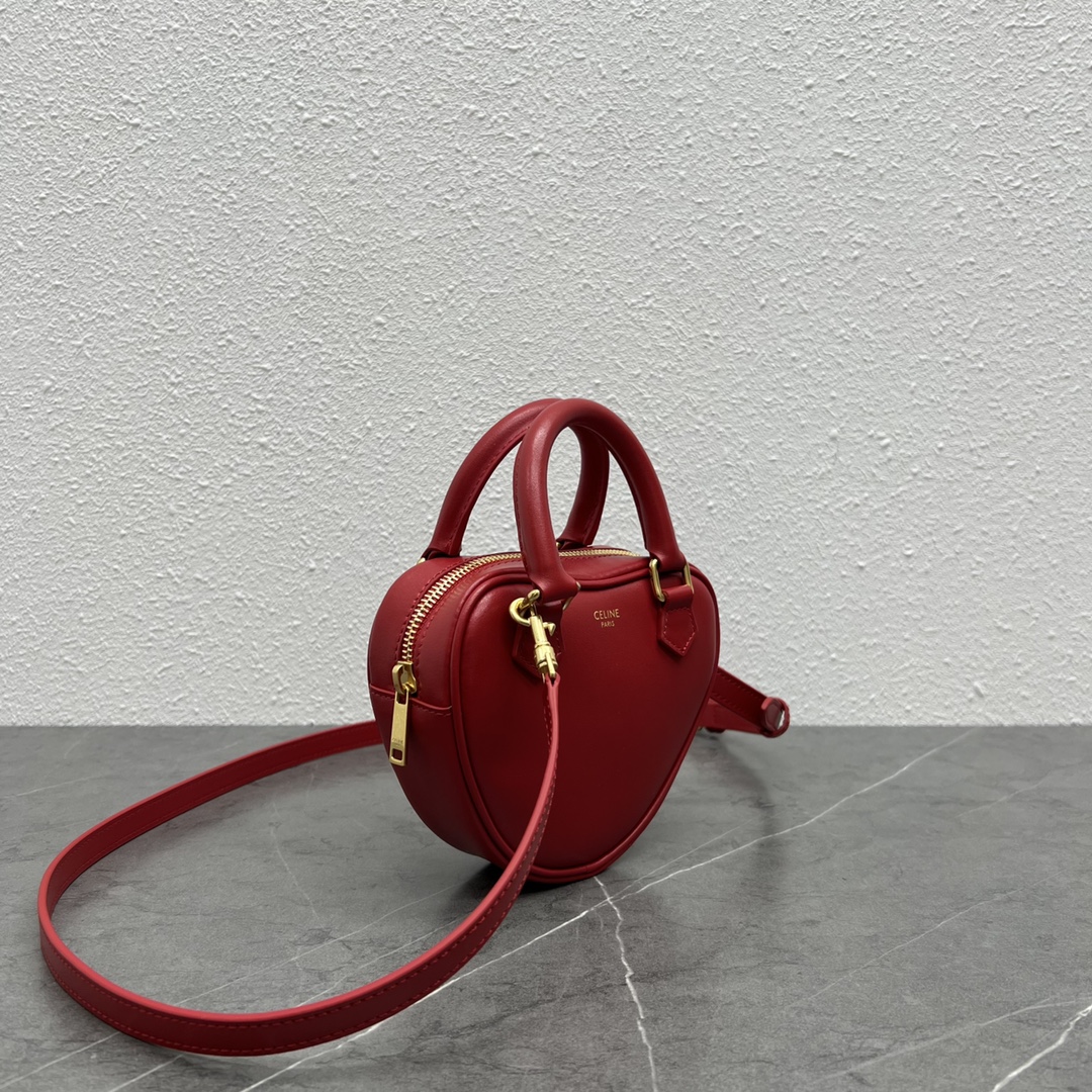 Celine Medium Heart Bag Red For Women 6in/14.5cm 198223DUA.27ED - Soul Replicas