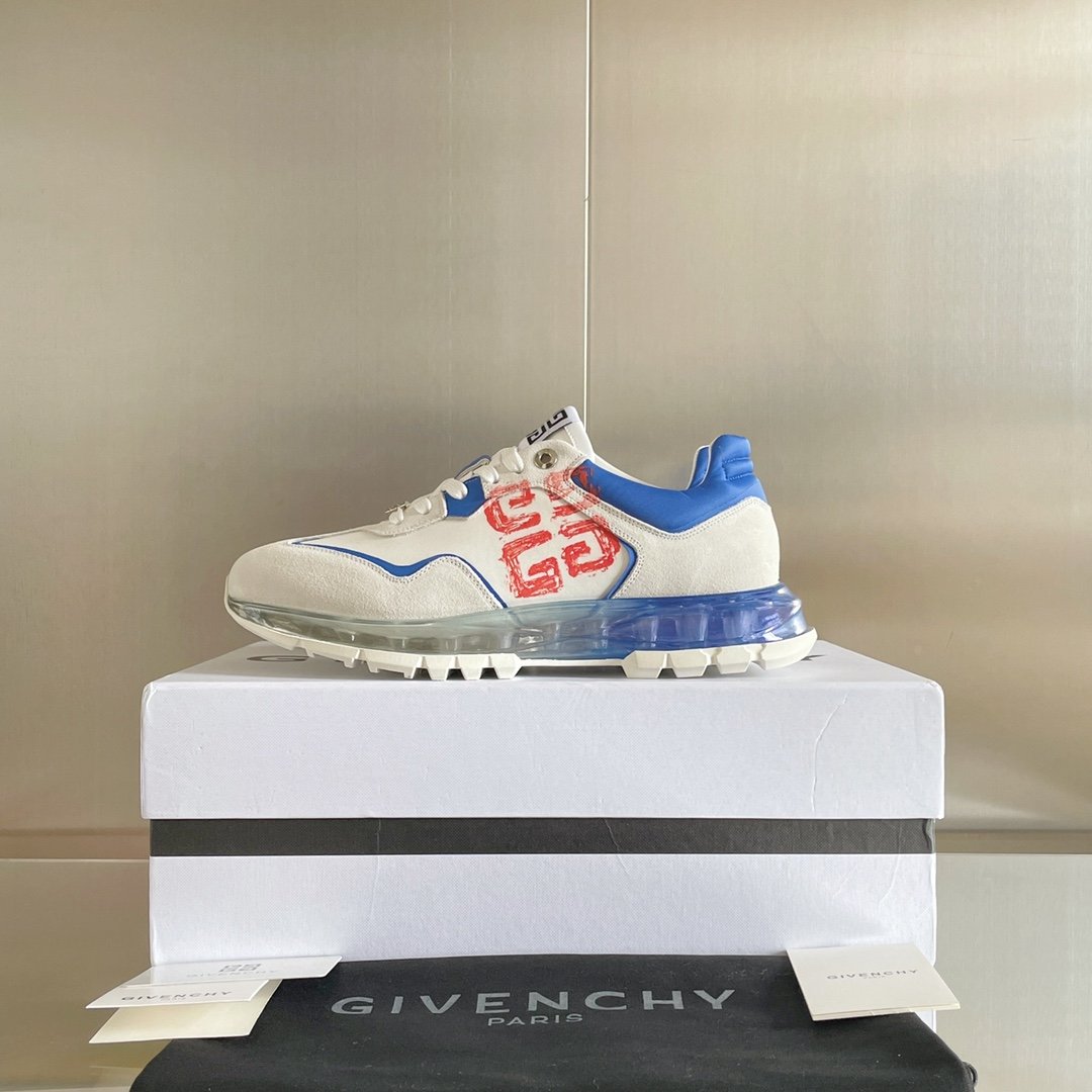 Givenchy Air Cushion Sneakers Blue For Men GVC - Soul Replicas