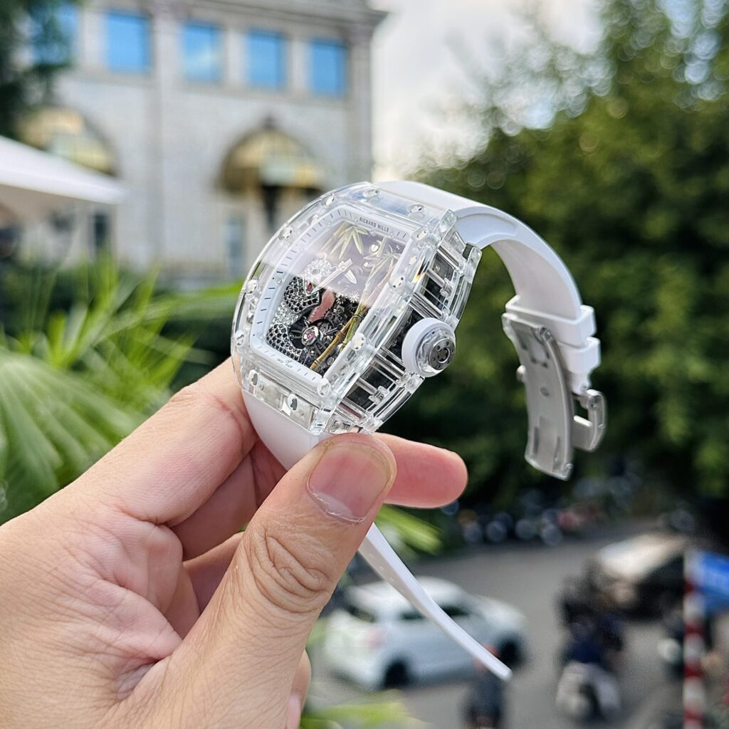 Richard Mille Replica Watch RM26-01 Tourbillon Sapphire Motifs Panda 43mm - Soul Replicas