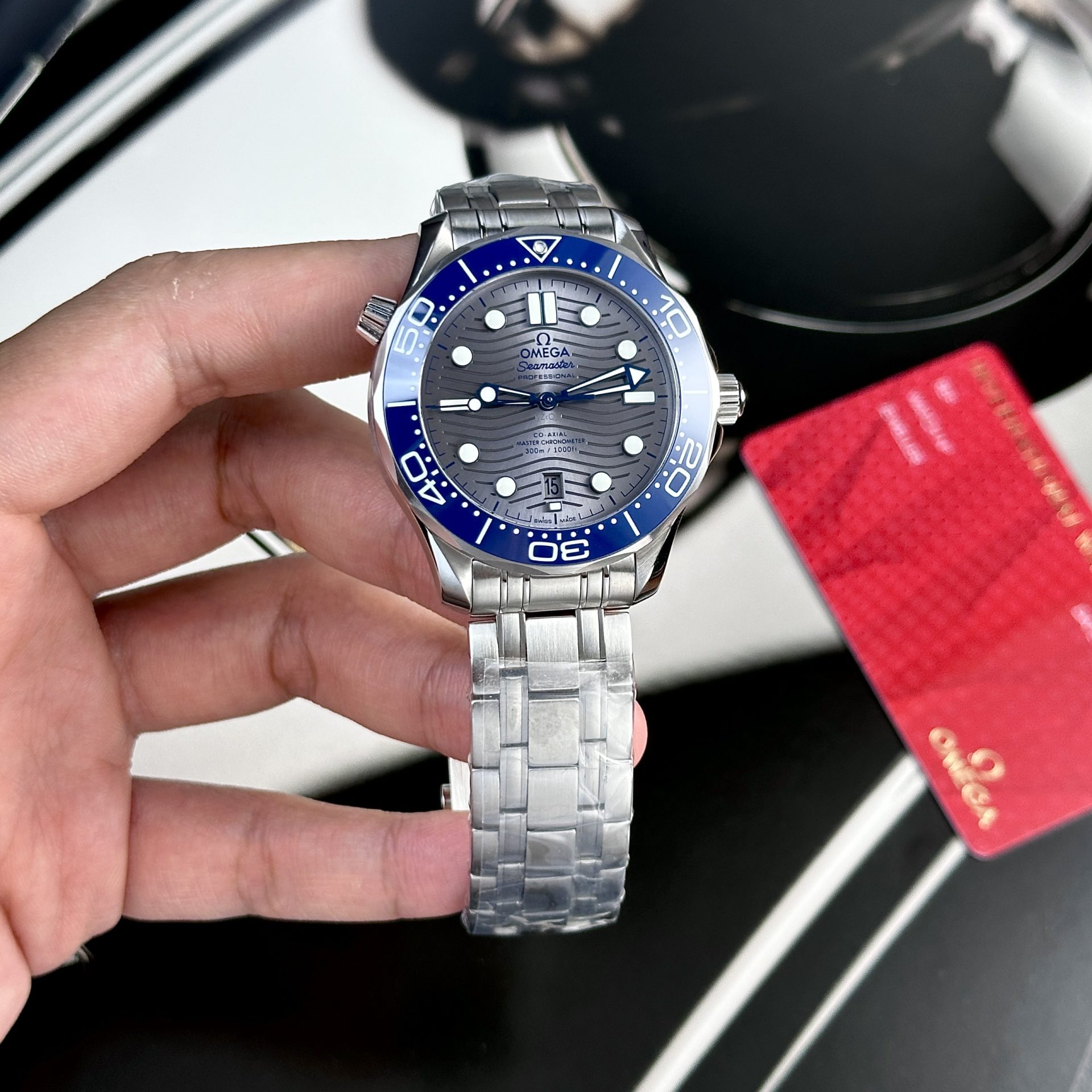 Omega Replica Watch Seamaster Diver 300M Gray Dial VS Factory 42mm - Soul Replicas