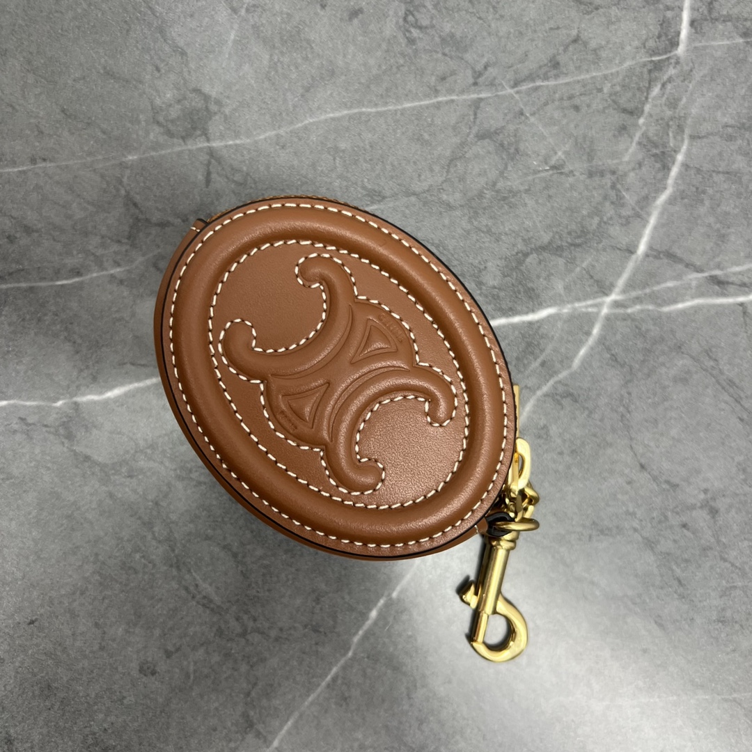 Celine Pulse Cuir Triopee With Hooks - Soft Brown For Women 3in/8cm 10I863DPQ.04LU - Soul Replicas