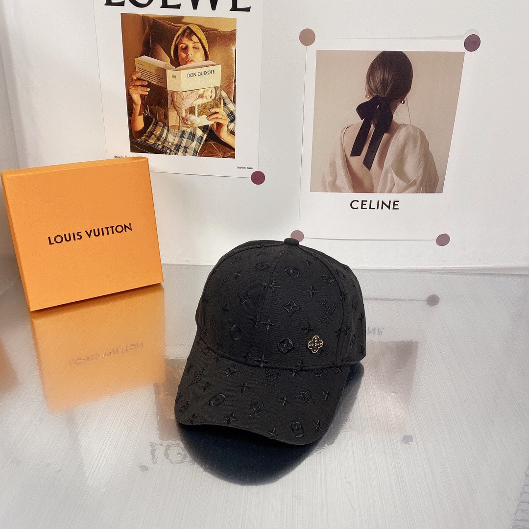 Louis Vuitton Casquette Be My Cap Black LV Cap - Soul Replicas