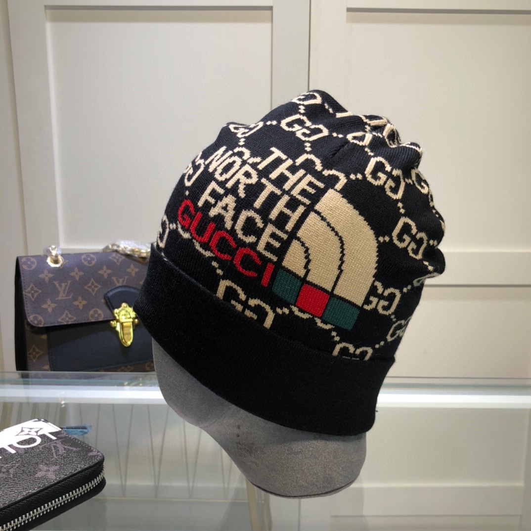 Gucci Beanie Cashmere In Black - Soul Replicas