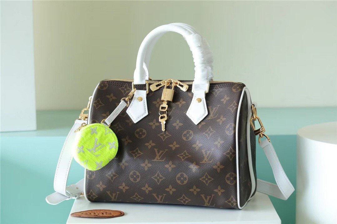 Louis Vuitton Speedy Bandoulière Bag 25 Classic Monogram Canvas For Women Brown 9.8in/25cm LV M20754 - Soul Replicas